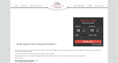 Desktop Screenshot of firsteuroflathotel.be