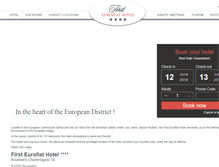 Tablet Screenshot of firsteuroflathotel.be